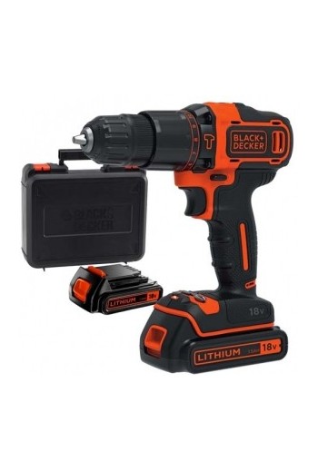 Дрель-шуруповерт ударний акумуляторний BLACK&DECKER BDCHD18KB