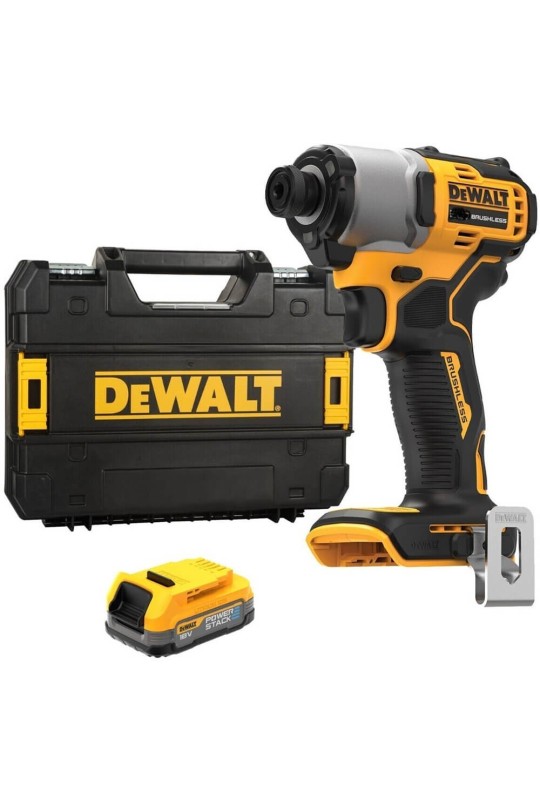 Шурупокрут ударний акумуляторний безщітковий DeWALT DCF840E1T