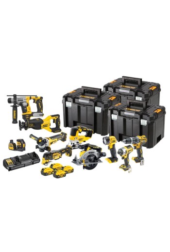 Набір з десяти інструментів акумуляторних DeWALT DCK1012P4T