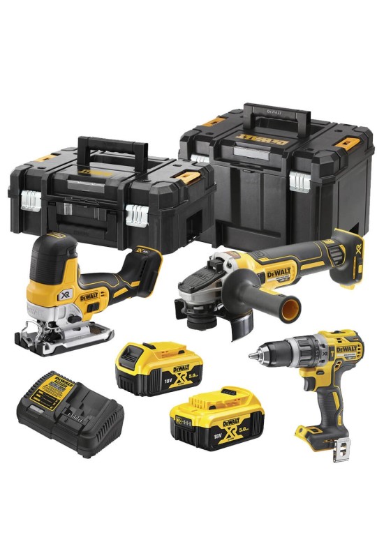 Набір з трьох інструментів безщіткових DeWALT DCK329P2T