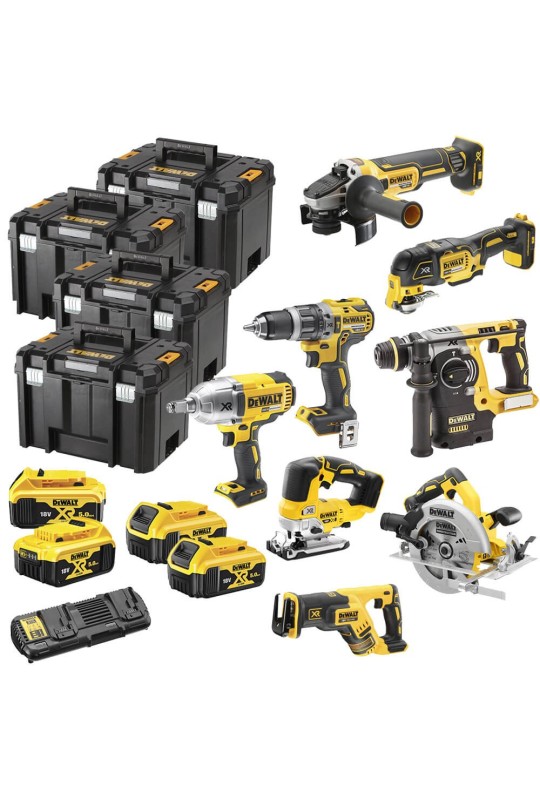 Набір з восьми інструментів акумуляторних DeWALT DCK865P4T