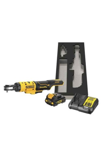 Гайкокрут кутовий - ключ-храповик акумуляторний безщітковий DeWALT DCF512D1