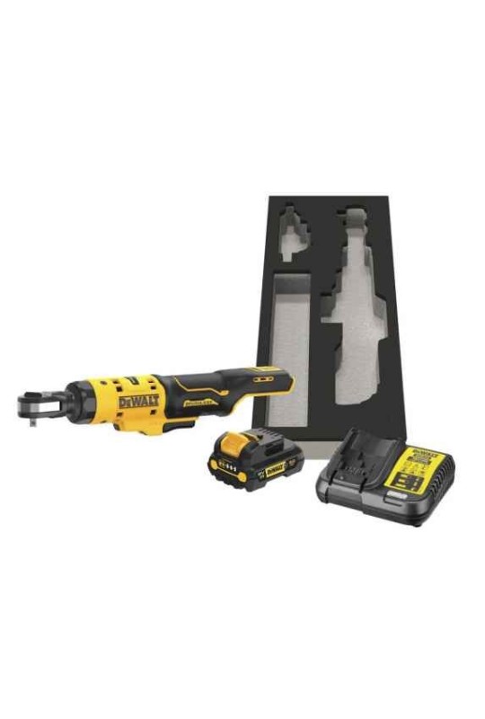 Гайкокрут кутовий - ключ-храповик акумуляторний безщітковий DeWALT DCF512D1