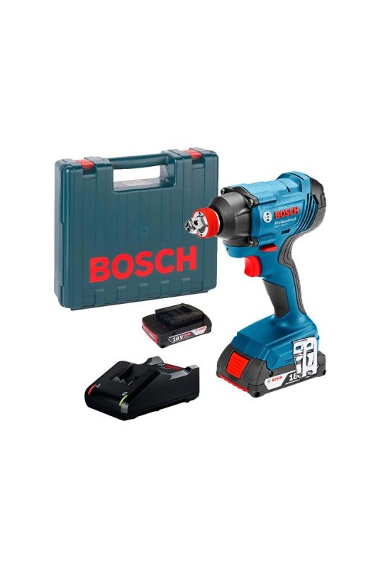 Акумуляторний ударний гайковерт Bosch GDX 180-LI Professional, 2 акб 18 V 2 Ah, з/п GAL 18V-40, в кейсі