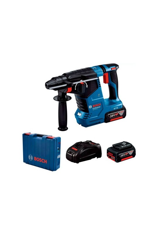 Акумуляторний перфоратор Bosch GBH 187-LI Professional, 2 акб GBA 18V 5Ah, з/п GAL 1880 CV