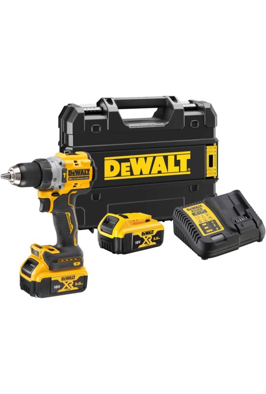 Дриль-шурупокрут акумуляторний безщітковий ударний DeWALT DCD805P2T