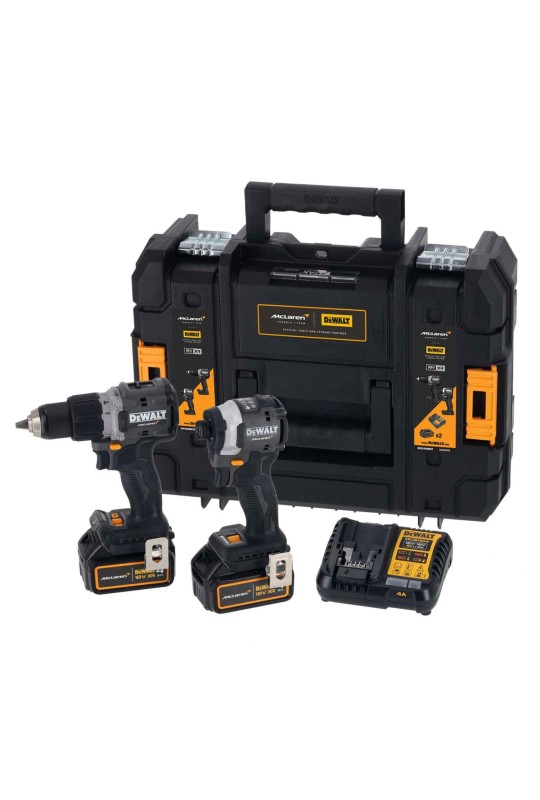 Набір з двох інструментів акумуляторних безщіткових McLaren F1 TEAM LIMITED EDITION DeWALT DCK200MM2T