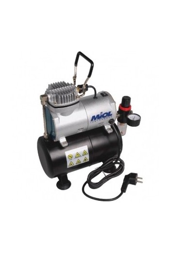 Мінікомпресор безмасляний для аерографії Miol 81-125 (з ресивером)
