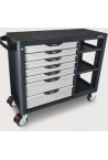 Візок для інструменту Pro-Plus 7 секцій + 4 відкриті полиці TOPTUL TCBH0703