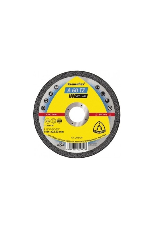 Відрізний круг (115х1х22,23) Klingspor A 60 TZ SPECIAL (202400)