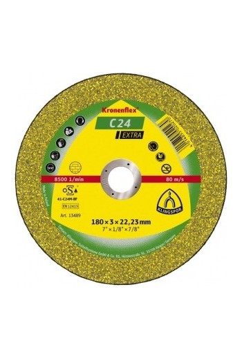 Відрізний круг (180х3х22,23) Klingspor C 24 Extra (13489)