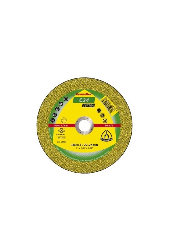 Відрізний круг (180х3х22,23) Klingspor C 24 Extra (13489)