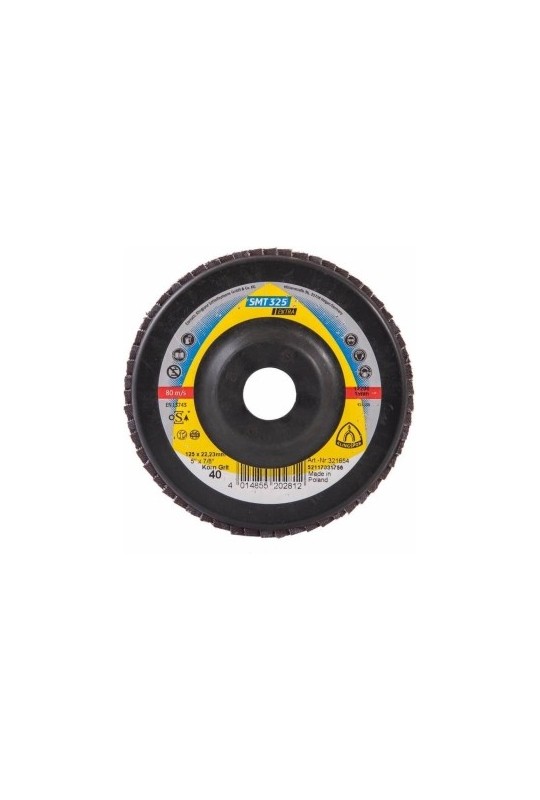 Круг пелюстковий торцевий (125х22,23) P40 Klingspor SMT 325 Extra (321654)
