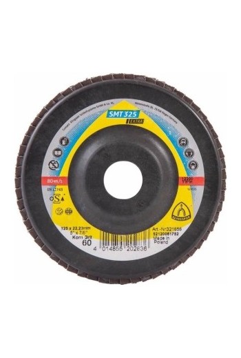 Круг пелюстковий торцевий (125х22,23) P60 Klingspor SMT 325 Extra (321656)