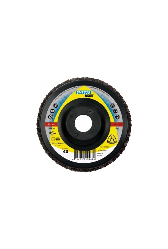 Круг пелюстковий торцевий (125х22,23) P40 Klingspor SMT 325 Extra (321660)