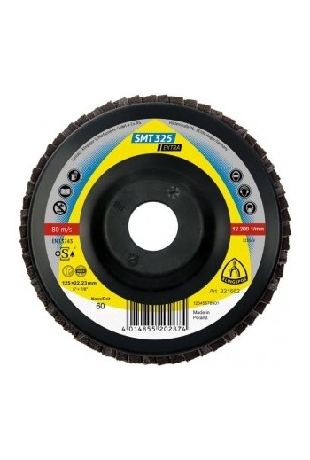 Круг пелюстковий торцевий (125х22,23) P60 Klingspor SMT 325 Extra (321662)