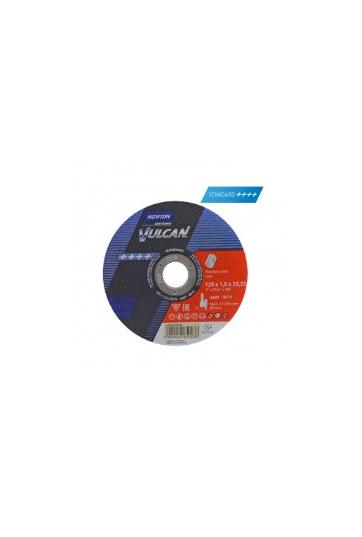 Відрізний круг (125х1х22,23) Norton Vulcan A60T-BF41 (66252833402)