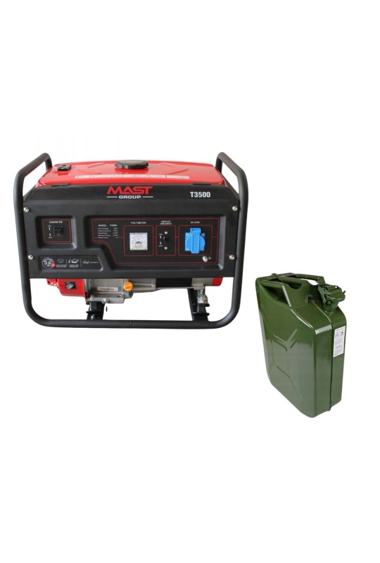 Бензиновый генератор MAST GROUP Т3500 + металлическая канистра 20 л