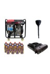 Дизельный генератор MAST GROUP YH11000AE + газовая плитка Orcamp CK-505 + картридж газовый Pegas 400 мл (8 шт.)