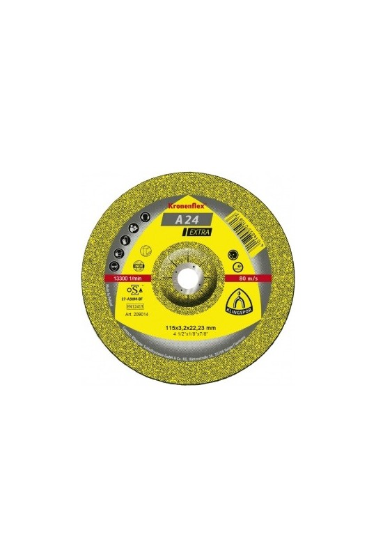 Відрізний круг (115х3,2х22,23) Klingspor A 24 Extra (209014)