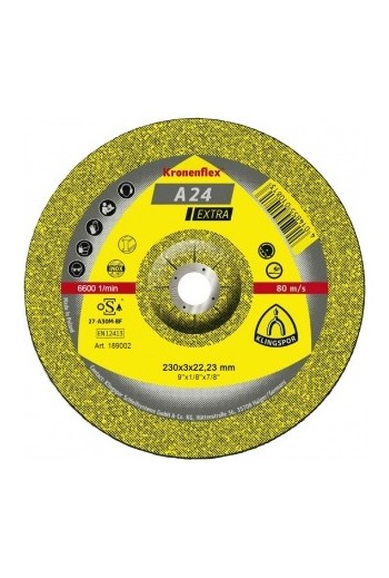 Відрізний круг (230х3х22,23) Klingspor A 24 Extra (189002)