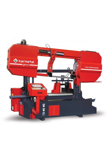 Полуавтоматическая двухколонная ленточная пила по металлу Karmetal KSA 600x800