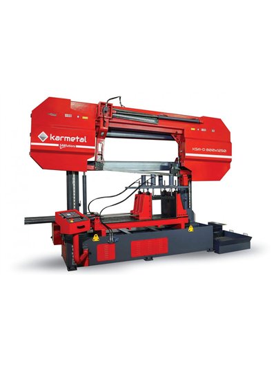 Полуавтоматическая двухколонная ленточная пила по металлу Karmetal KSA-D 800x1250
