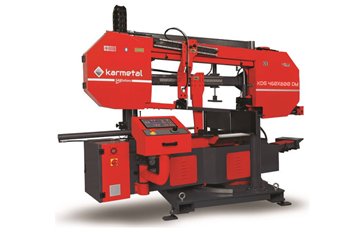 Полуавтоматическая двухколонная ленточная пила по металлу Karmetal KDG 460x800 DM