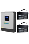 Солнечный фотоэлектрический инвертор OFF-GRID PWM3KW50A PWM 3 KW + WiFi + аккумулятор Bass Polska AGM BP-5976 (х2)