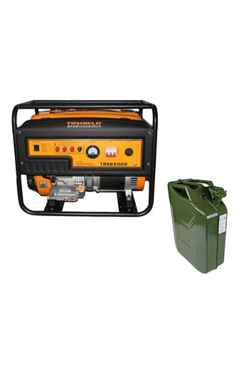 Бензиновый генератор EF Power TBS6500S + металлическая канистра 20 л