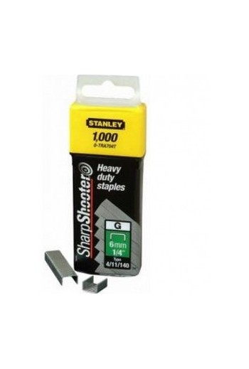 Скоби для степлера STANLEY Heavy Duty, тип G 6мм
