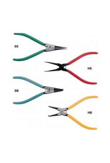 Щипцы для снятия стопорных колец угловые разжим, 230mm JTC SB230