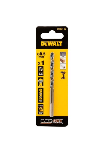 Свердло по металу Black & Gold DeWALT DT20521