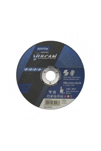 Відрізний круг (150х2,5х22,23) Norton Vulcan A30S-BF41 (66252925444)