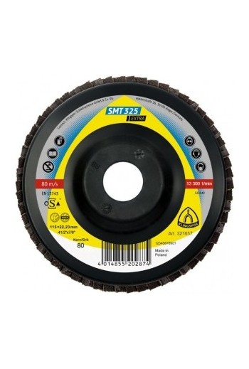 Круг пелюстковий торцевий (115х22,23) P80 Klingspor SMT 325 Extra (321657)