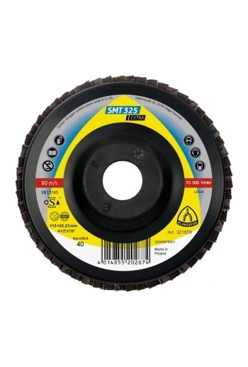 Круг пелюстковий торцевий (115х22,23) P40 Klingspor SMT 325 Extra (321659)