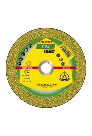 Відрізний круг (125х2,5х22,23) Klingspor C 24 Extra (242144)