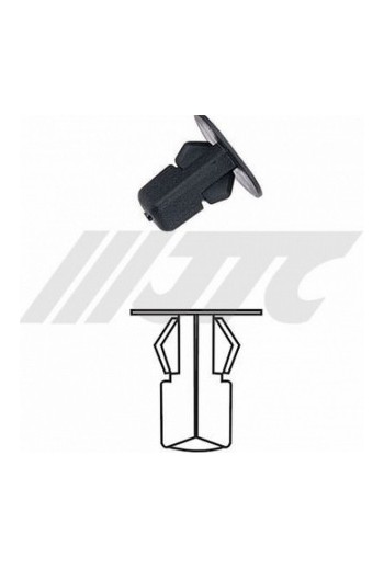 Автомобильная пластиковая клипса крепежная крылья TOYOTA, уп 100 шт. JTC RD32