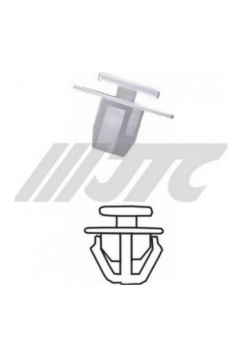 Автомобильная пластиковая клипса крепежная уп 100 шт. JTC RD42