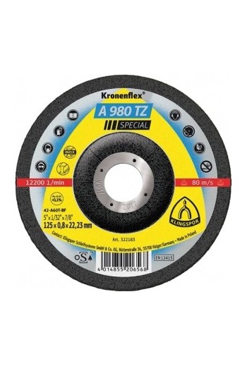 Відрізний круг (125х0,8х22,23) Klingspor A 980 TZ Special (322183)