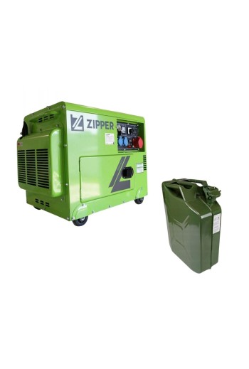 Diesel generator Zipper ZI-STE7500DSH + metal canister 20 L
