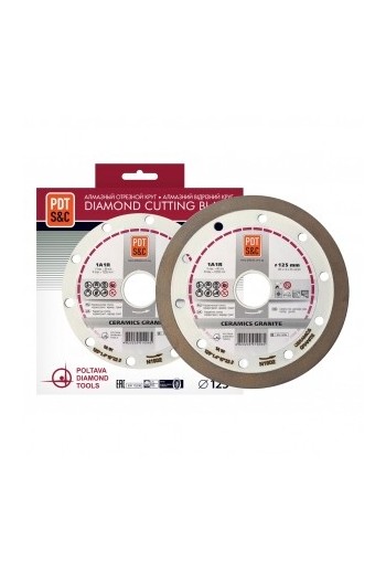Алмазні відрізні диски 1A1R Ceramics Granite (125х1, 4х10х22, 23) ПАІ (820200CRMGu)