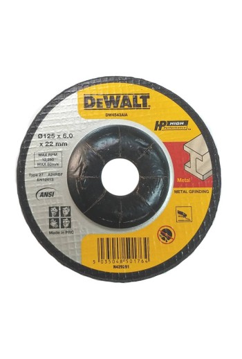 Круг шліфувальний HIGH PERFORMANCE DeWALT DW4543AIA
