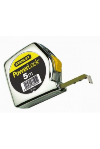РУЛЕТКА ИЗМЕРИТЕЛЬНА POWERLOCK В МЕТАЛІЧНОМУ КОРПУСІ 3М Х 19 ММ STANLEY 0-33-041
