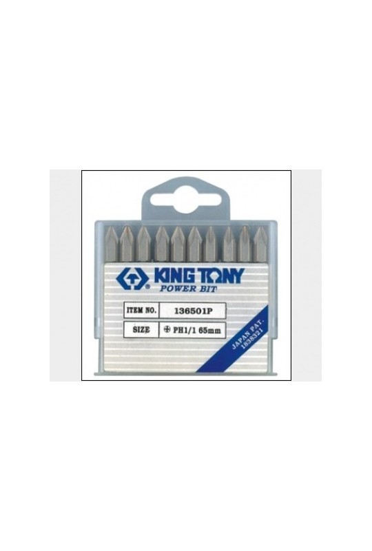 Біта двостороння 1/4" PH1хSL4.5 L-60 мм KING TONY (1360451P)