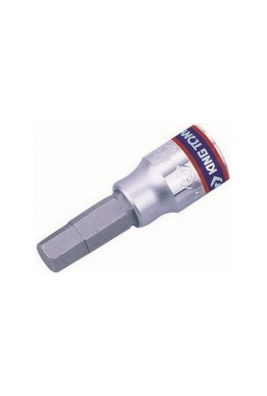 Біта в головку HEX 1/4" DR H8x37 мм KING TONY (203508)