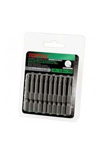 Набір біт магнітних 1/4" PH2х50мм Anti-Slip TOPTUL FSMA0802G