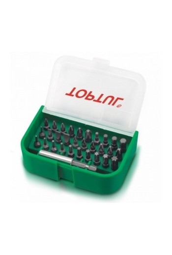 Набір біт 1/4 SL,PH,PZ,TORX,HEX +магнітний держатель 31ед. TOPTUL GAAW3101