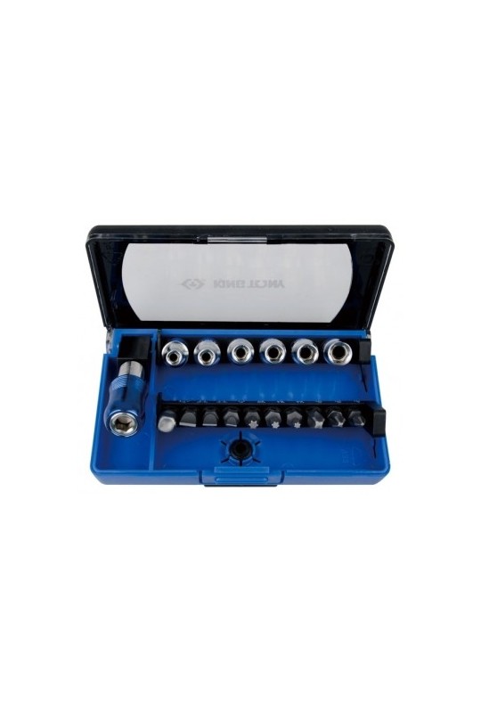 Набір головок і біт 1/4" 4-7 мм (17 пр.) KING TONY (2517MR)