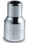 Головка торцева STANLEY 1/2х 12мм, з двенадцатигранным профилем